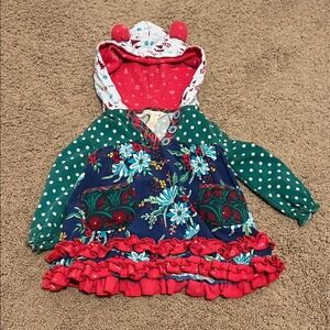 Matilda Jane Red and Green Festive Dress